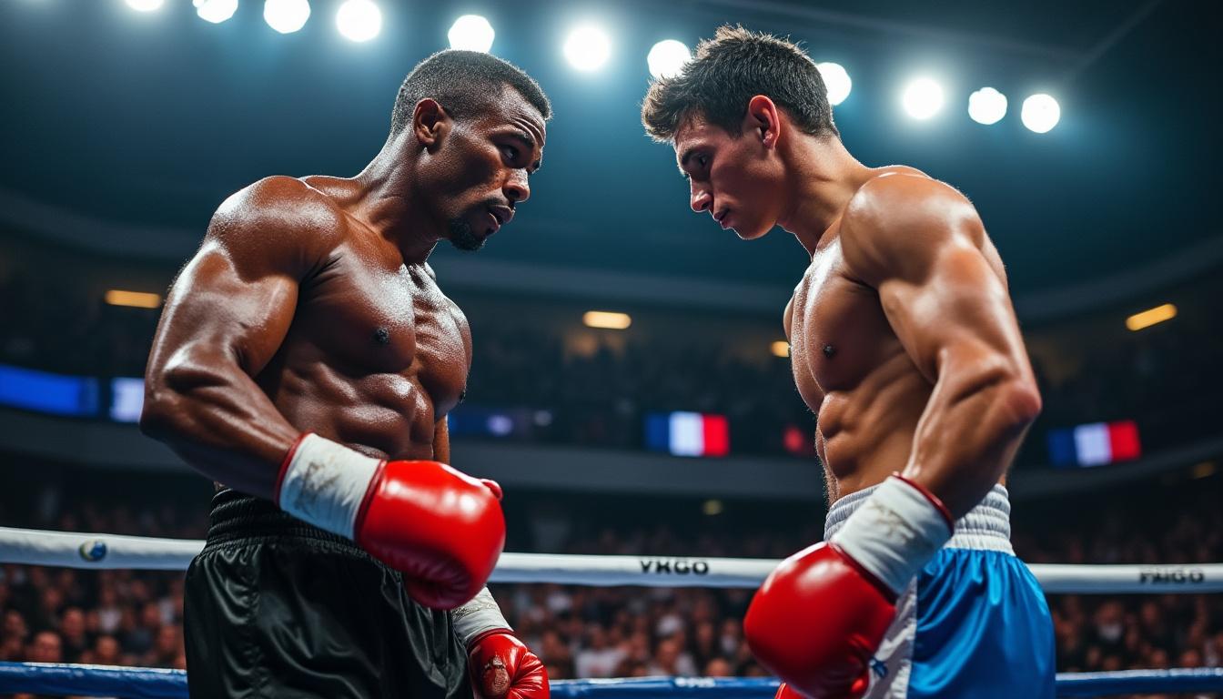 découvrez le duel captivant entre samuel kistohurry, stratège expérimenté, et mayson creygolles, jeune talent fougueux, dans un combat intense pour la défense du titre de boxe.