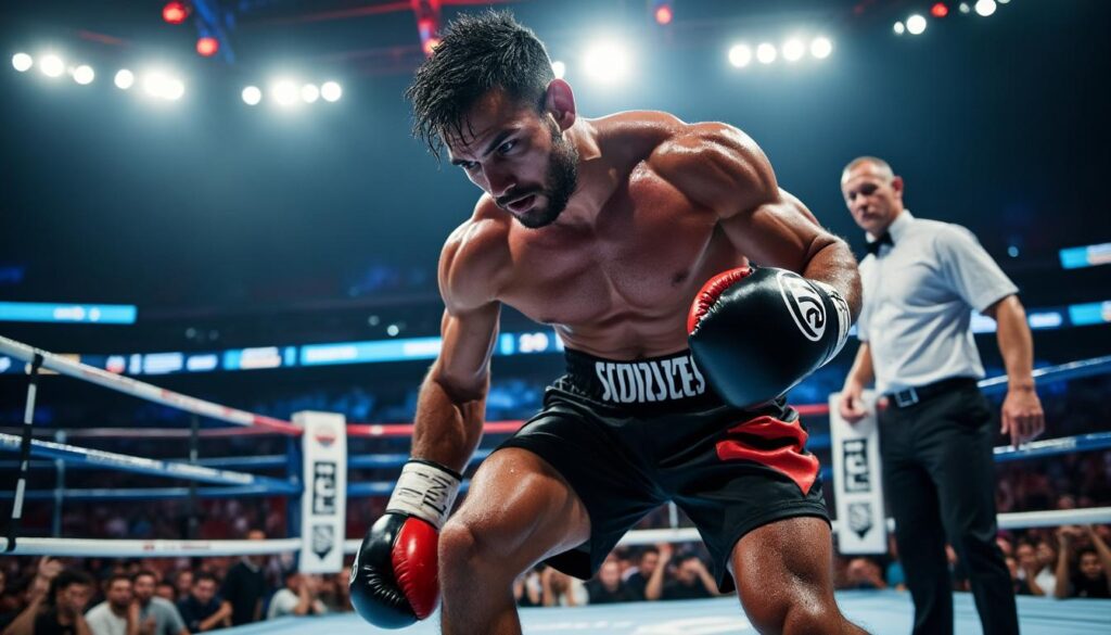assistez à un spectacle intense de boxe à saint-priest le 29 janvier avec quatre duels professionnels captivants, mettant en vedette soren defauconpret sur le ring.