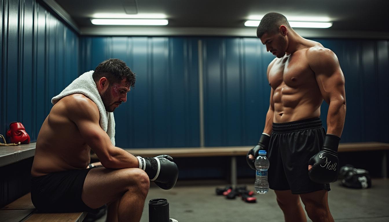 découvrez le récit poignant des championnats de france de boxe où deux boxeurs font face à la défaite et à la frustration, illustrant la dure réalité du sport de haut niveau.