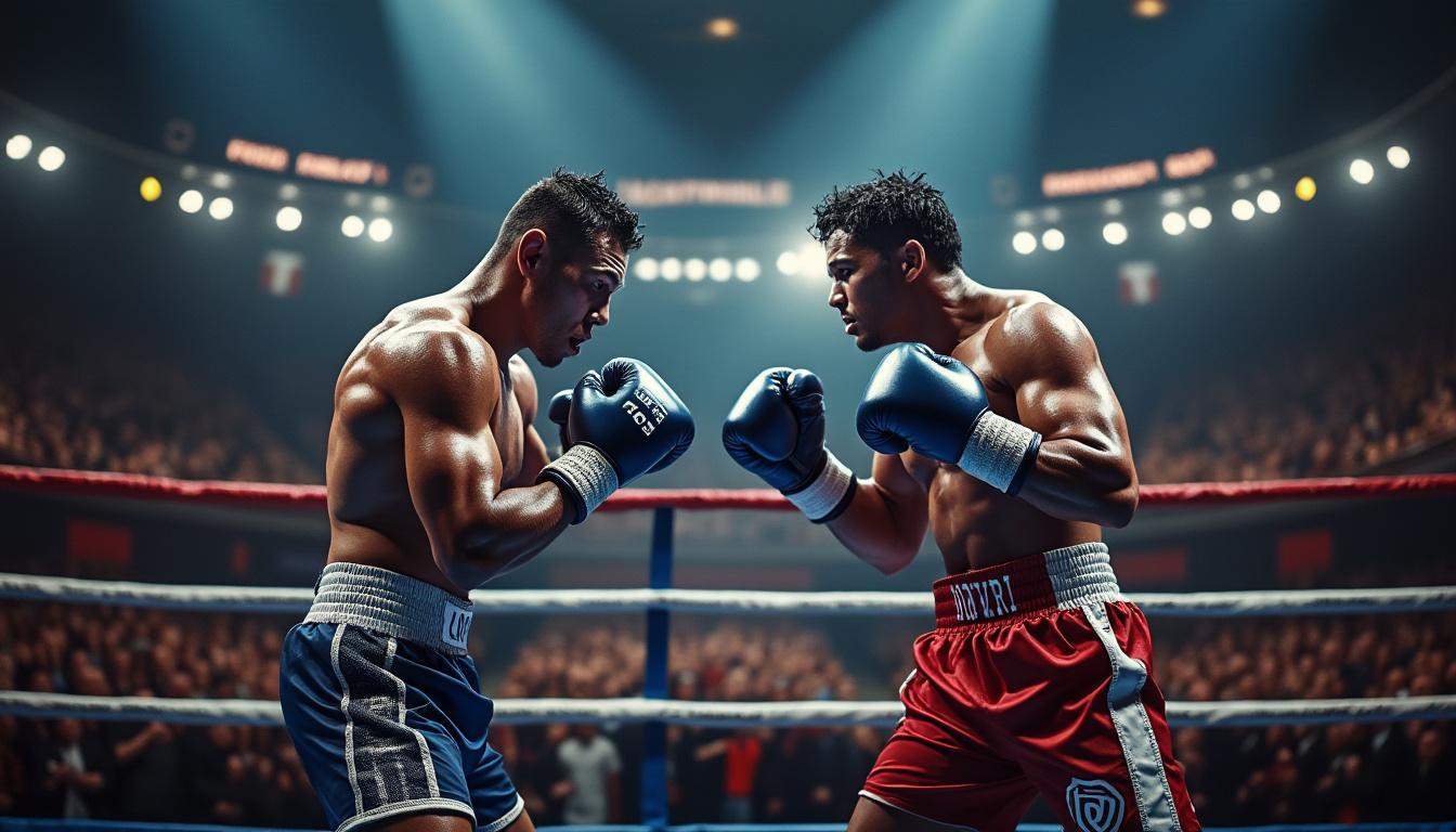 assistez à quatorze duels passionnants de boxe au palais des sports, une soirée intense et pleine d'émotions pour tous les amateurs de sports de combat.