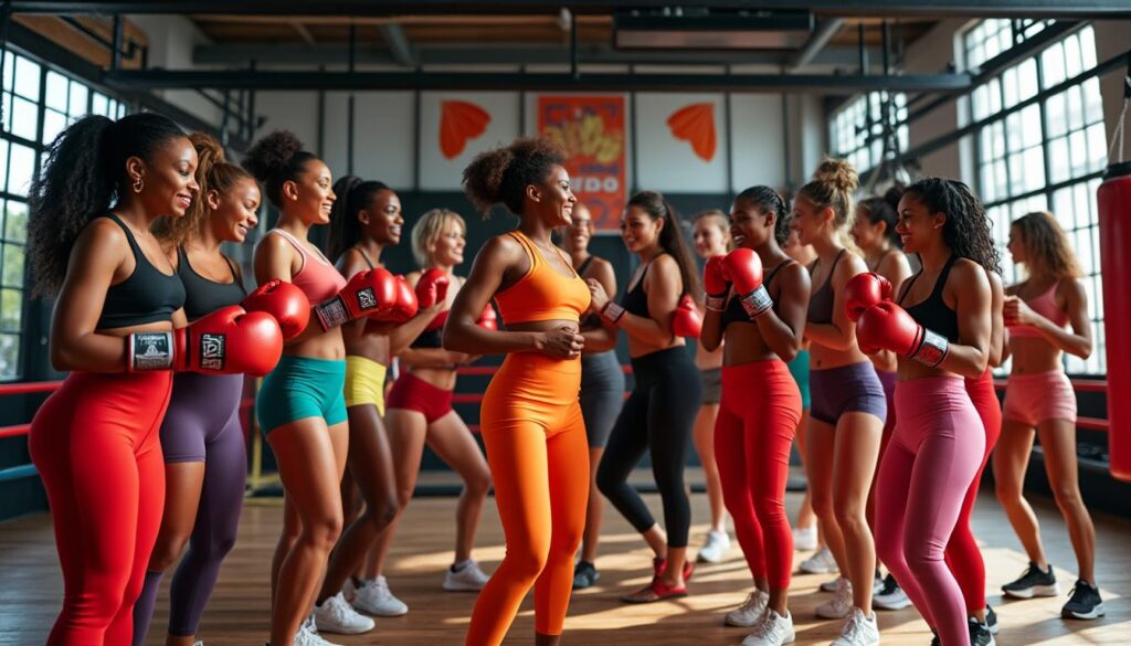 farnay : une vingtaine de femmes réunies au boxing club pour célébrer la journée de la femme dans une ambiance sportive et conviviale.