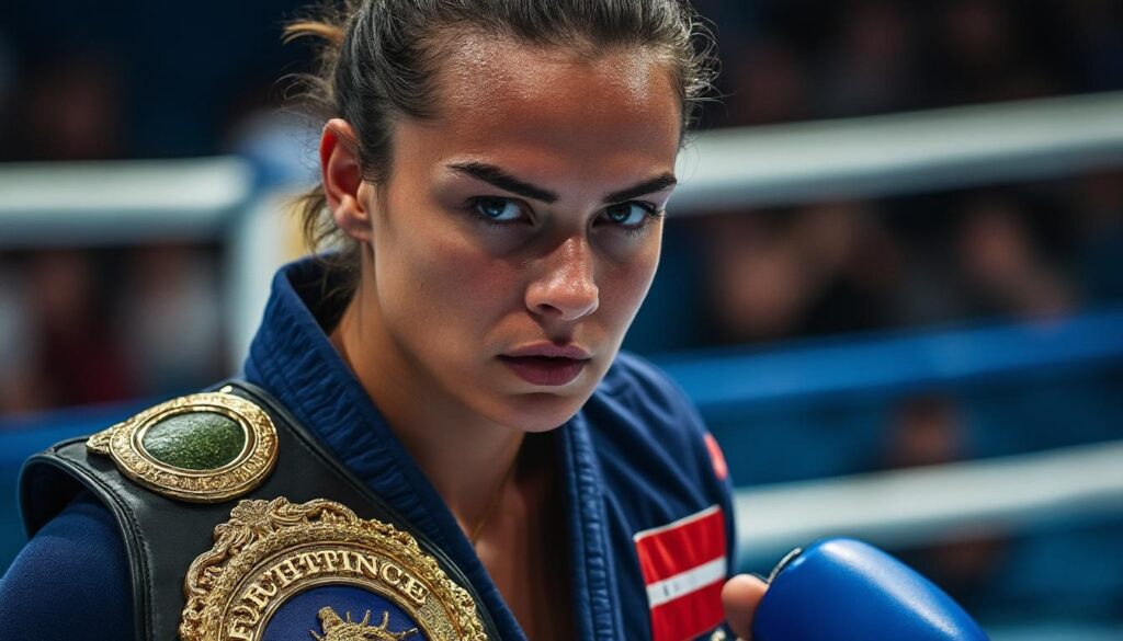 découvrez comment eva guillot, championne ardéchoise de kick-boxing, a remporté une nouvelle ceinture prestigieuse dans sa discipline.