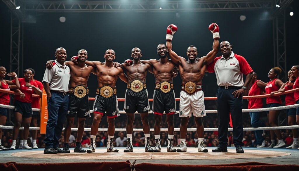 le séné team boxing fait un retour triomphal après sept ans d'absence avec un gala de boxe exceptionnel, mettant en lumière des performances remarquables et une ambiance électrisante.