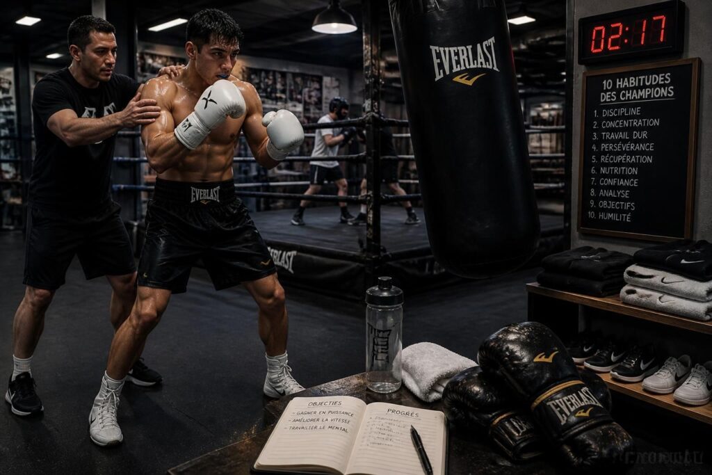 découvrez les 10 habitudes essentielles des meilleurs boxeurs pour progresser rapidement en boxe et améliorer vos performances pas à pas.