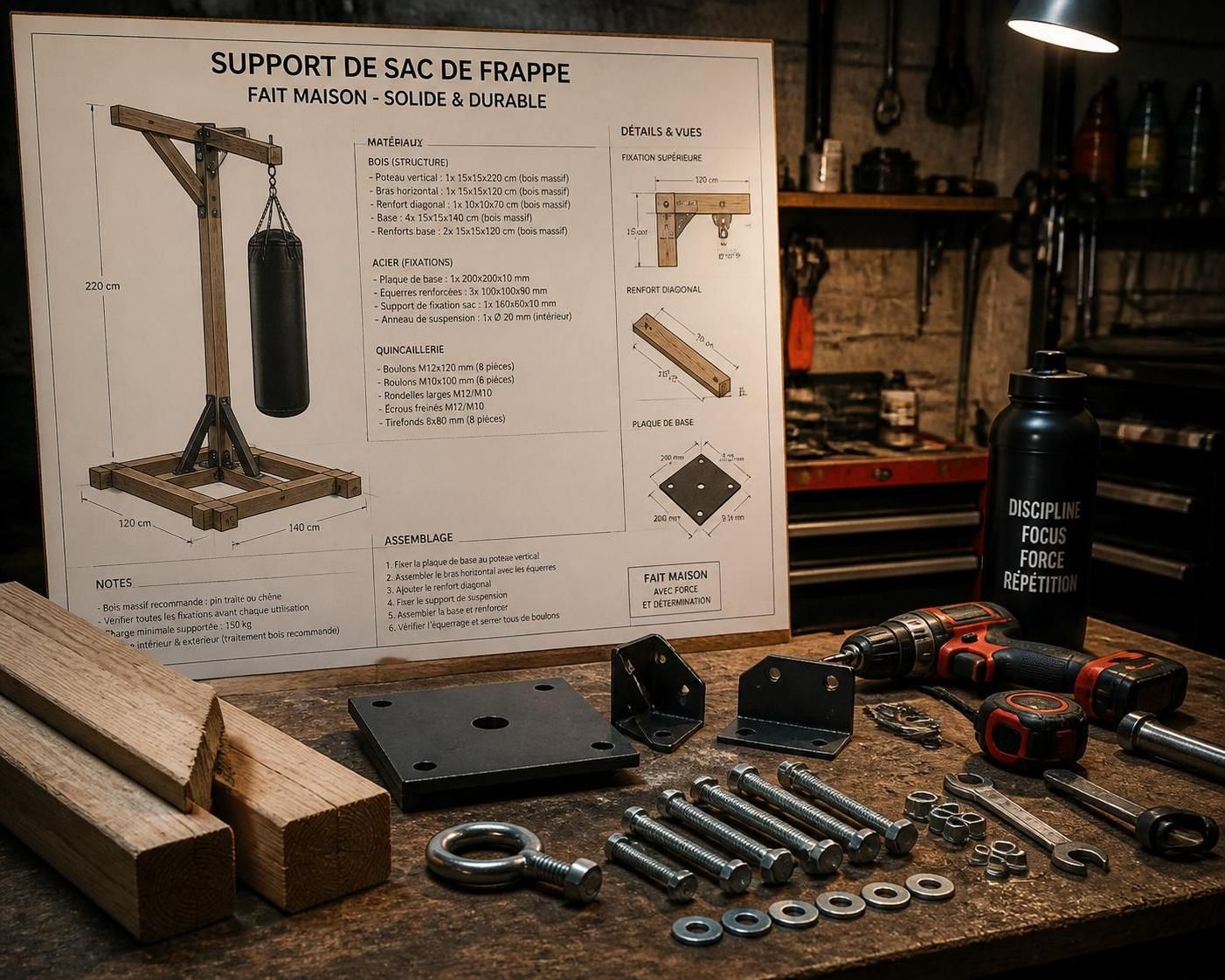 découvrez notre guide diy pour fabriquer un support de sac de frappe solide et durable. suivez nos étapes faciles pour un équipement qui tient le choc et améliore vos entraînements.