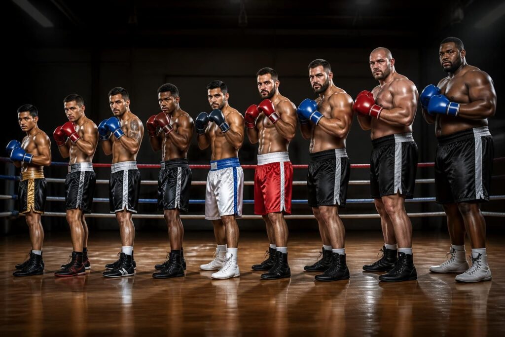 découvrez le tableau complet des catégories de poids en boxe anglaise, de la paille aux lourds, pour tout savoir sur les divisions et règles officielles.