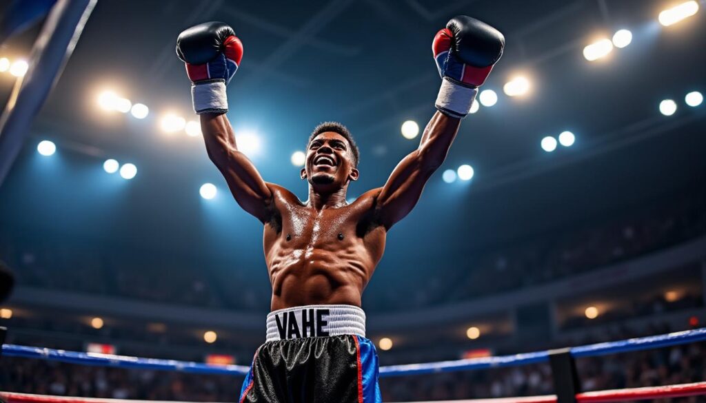 vahé obtient sa qualification pour les championnats de france de boxe, une étape clé vers le sommet de sa carrière sportive.